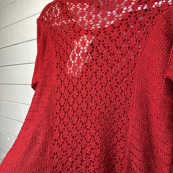 Papillon red crochet sweater - Picture 9 of 11